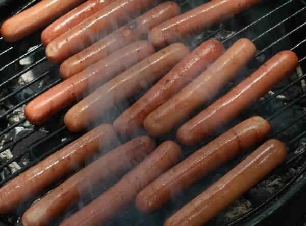 Hot dogs on Grill